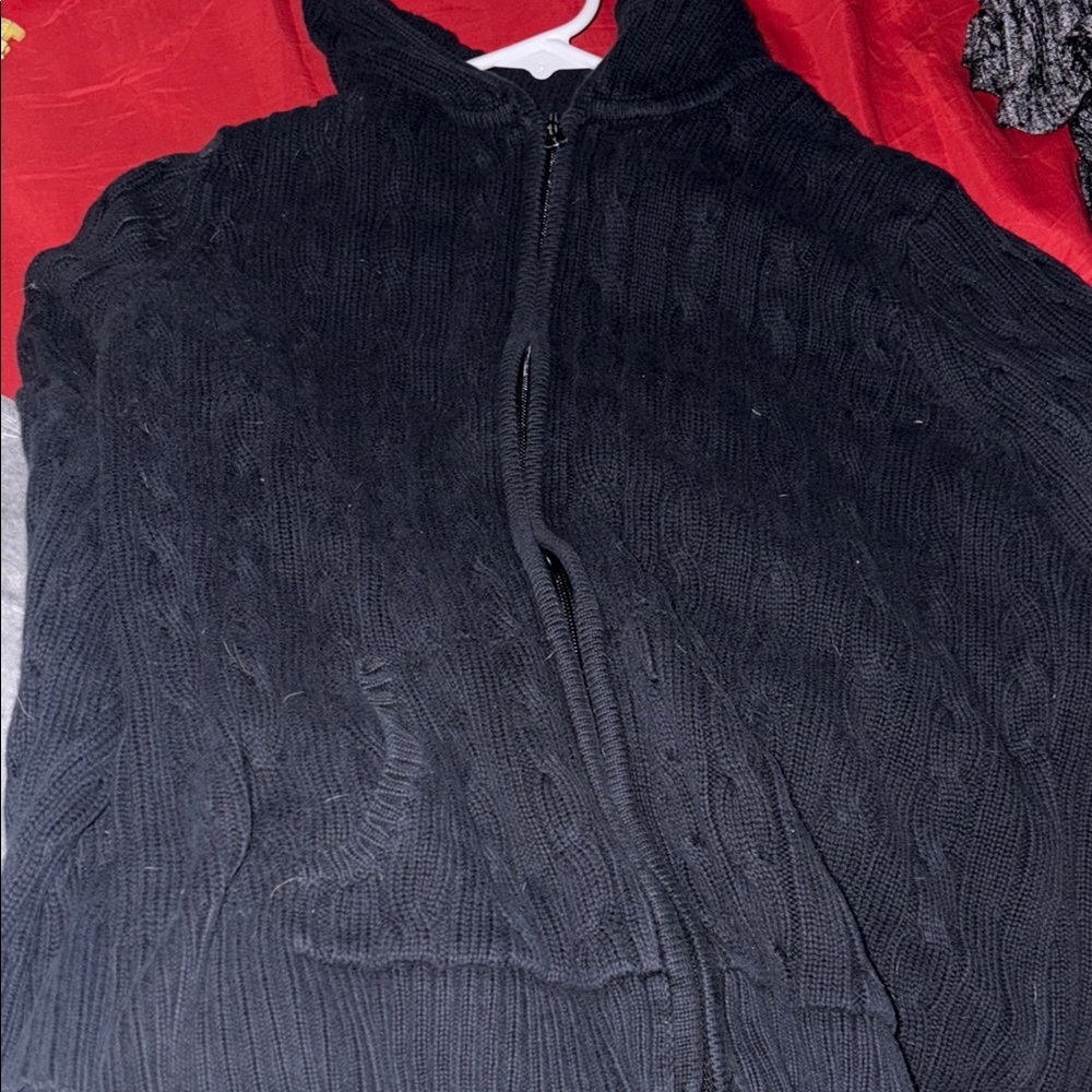 St. John's Bay Black Zip Up Jacket